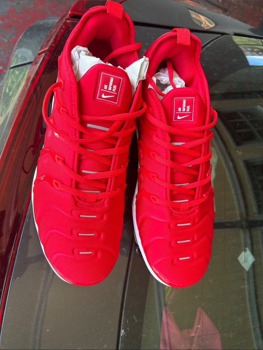 Nike Red Low-Top Athletic Shoes